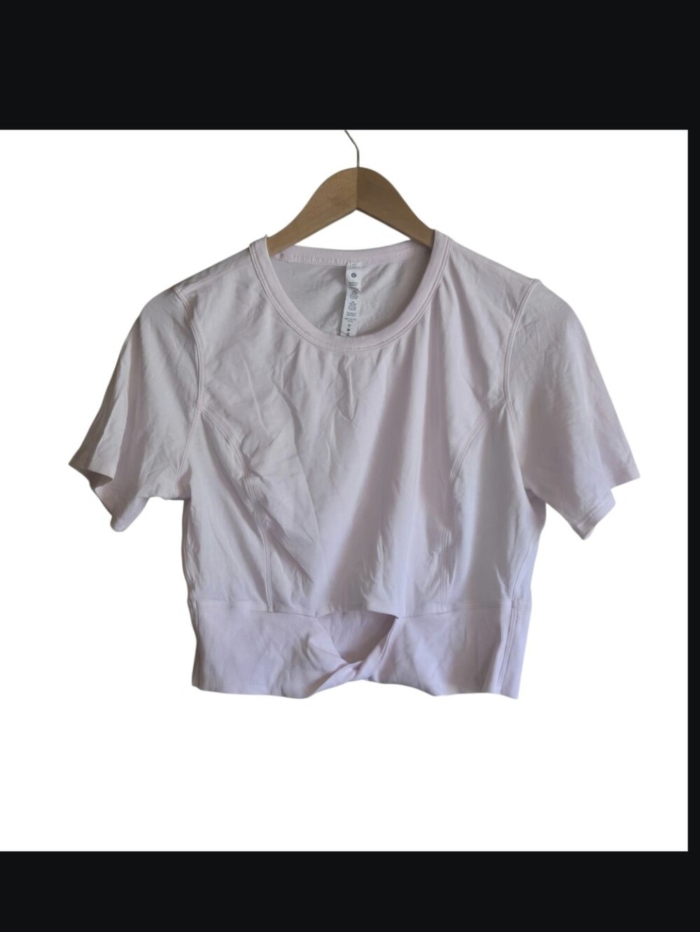 Lululemon Light Pink Cropped Tee